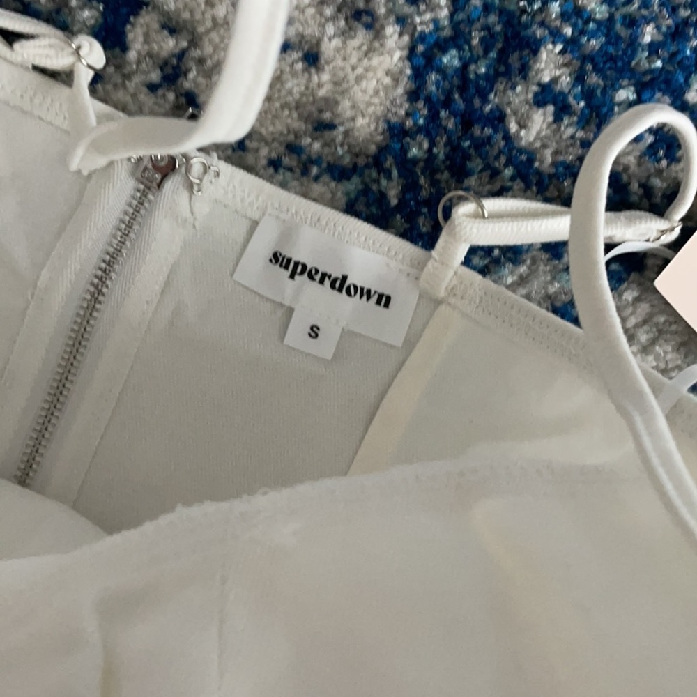 S superdown Rocky Denim Bodysuit in White Denim - Picture 8 of 8